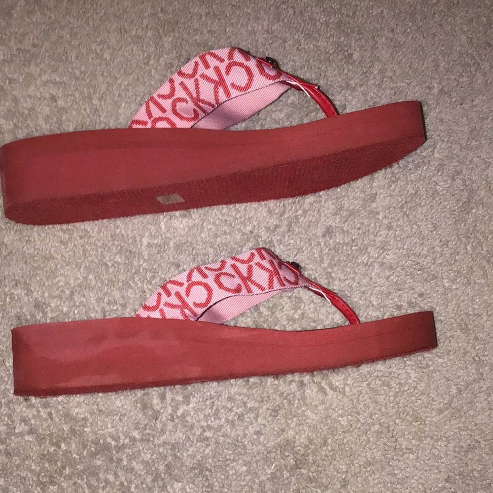 Calvin Klein Platform flip flops sandals - Picture 3 of 6